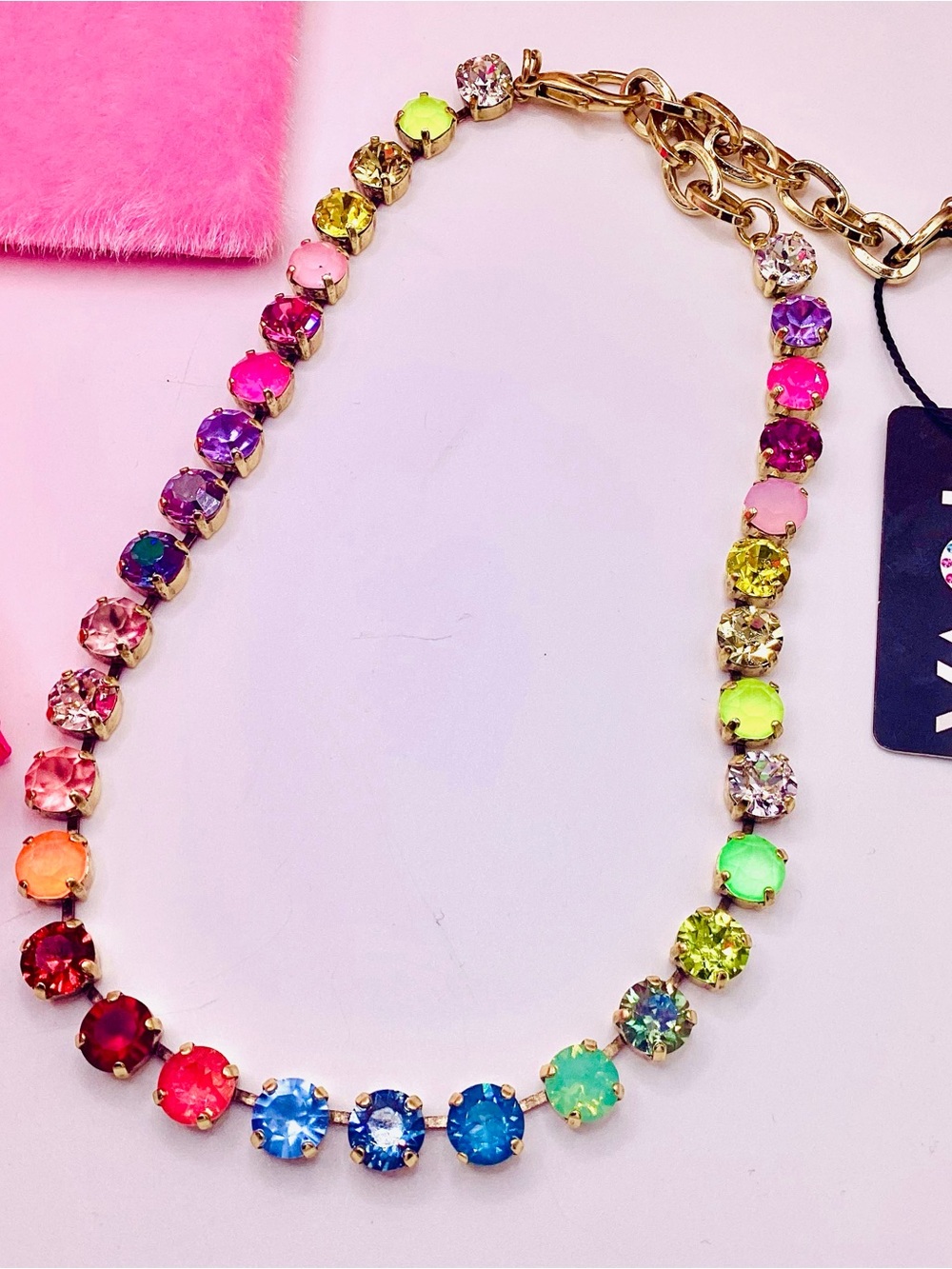 Tova Electric Cowboy in Fairy crystal necklace